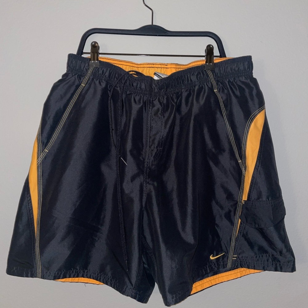 Vintage Nike 7" Swim Trunks Mens Size XL Swoosh Logo Board Shorts